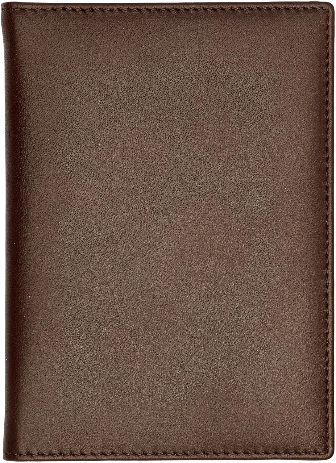 BOSS HUGO Classic Smooth Passport Case Brown