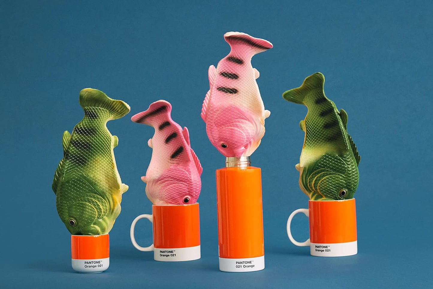 Pantone Orange 021 C Double Walled Stainless Steel Water Bottle with Thermal Function Leak Proof 500ml