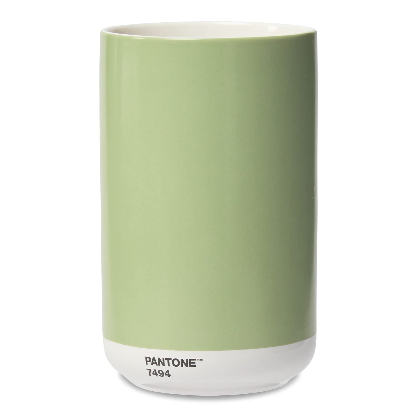 PANTONE Porcelain Vase with Gift Box, Jar, Decorative Flower Vase, 1 Litre, Pastel Green 7494 C