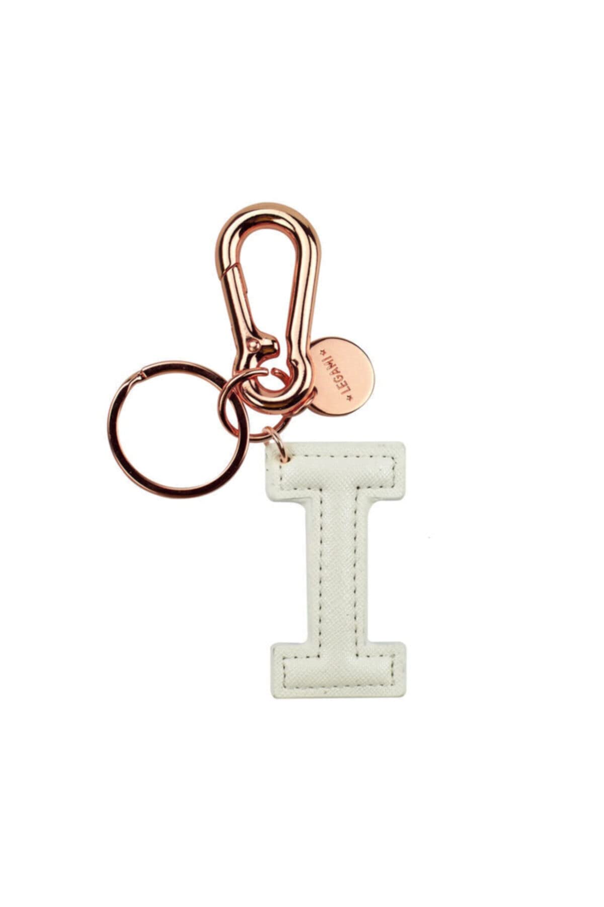 Legami INK0009 My Initial Keychain I White White, White, Taglia unica
