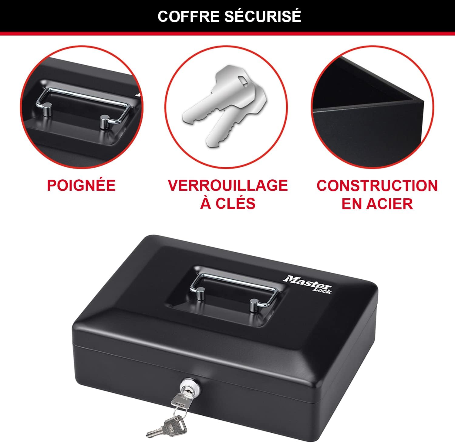 Master Lock Small Cash Box Key Lock