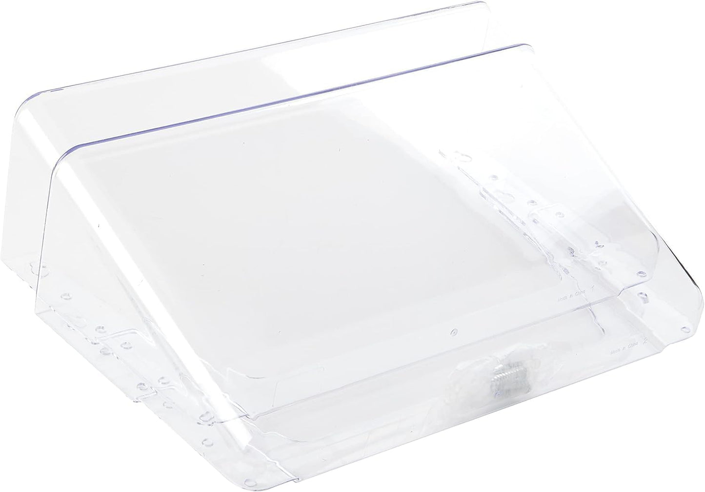 Deflecto - Clear Acrylic Wall Mounted A4 Unbreakable Docupocket Stackable Literature File Holder, Pack of 3 Plastic Document Holders - Transparent, Clear