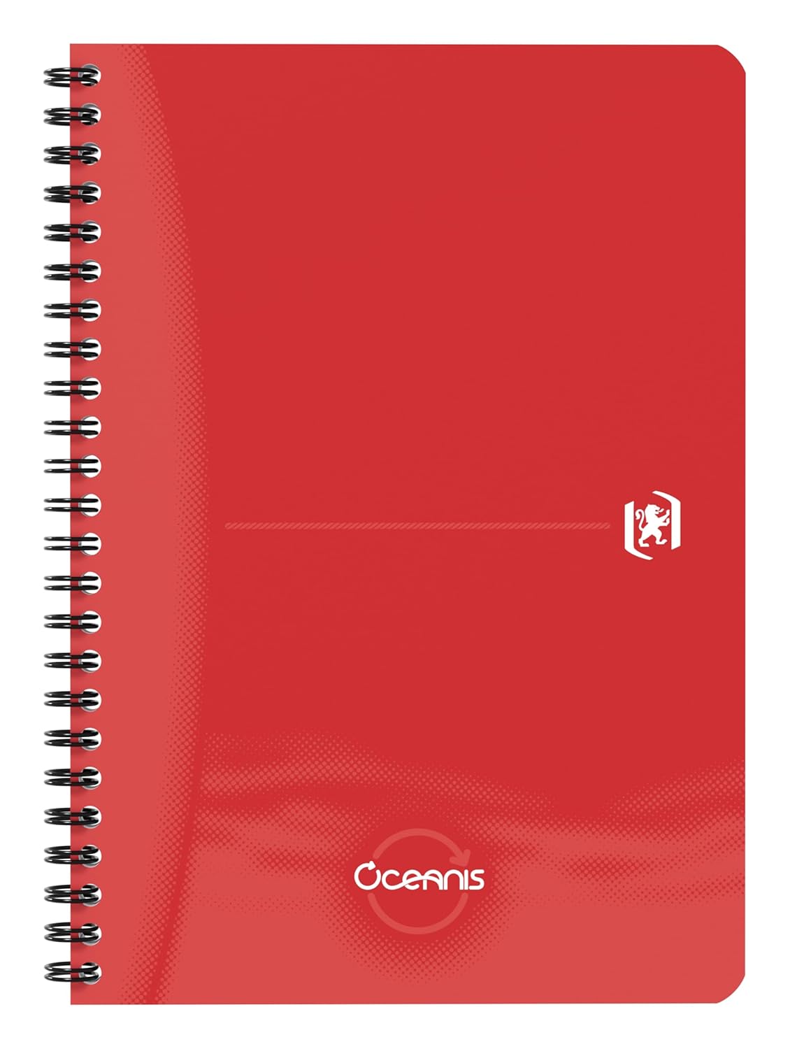 Oxford Oceanis - Cuaderno de espiral (A5, 5 unidades, plástico reciclado del mar, 180 páginas, 5 colores)