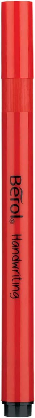 Berol Handwriting Pens, Round Shape, Washable Black Ink, Bright Barrels, Tub of 42