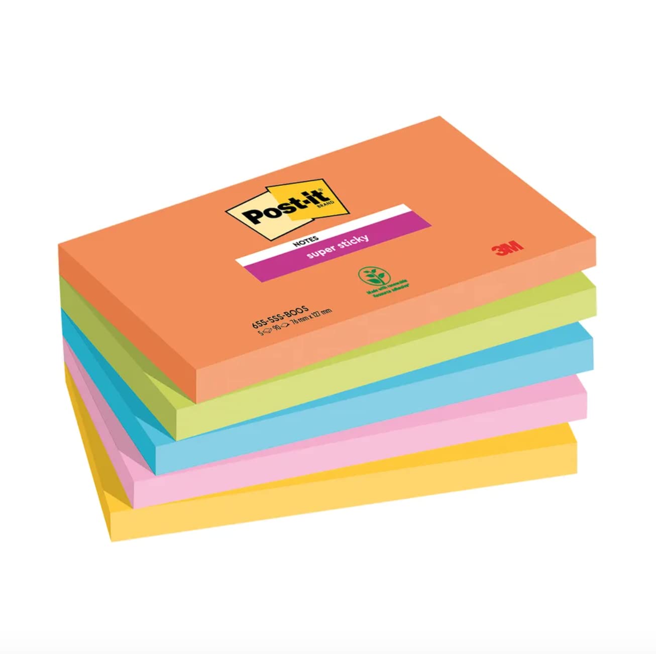Post-it Post-It Notes Boost 76 x 127mm 90 Sheets (Pack of 5) 7100258793