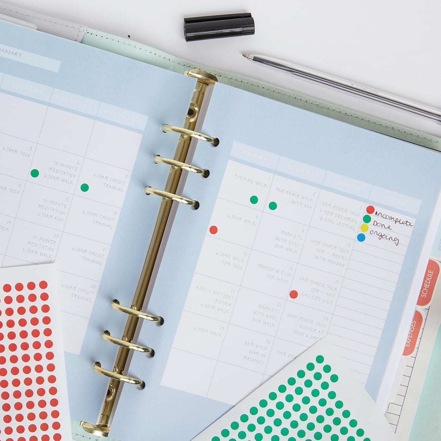 Blick Labels, Green, Self Adhesive Stickers, Coloured Dot, Circles, 8mm, 490 Labels, for Home, Office, Family, School, Holiday Calendar Organising, Planner, Rewards Chart, Colour Coding