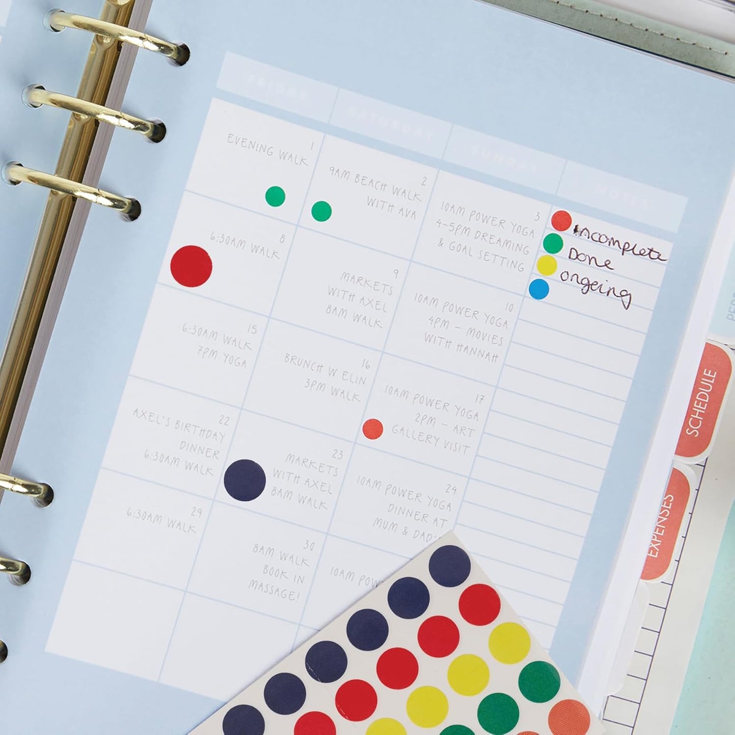 Blick Labels, Assorted Colours, Self Adhesive Stickers, Coloured Dot, Circles, 13mm, 140 Labels, For Home, Office, Family, School, Holiday Calendar Organising, Planner, Rewards Chart, Colour Coding