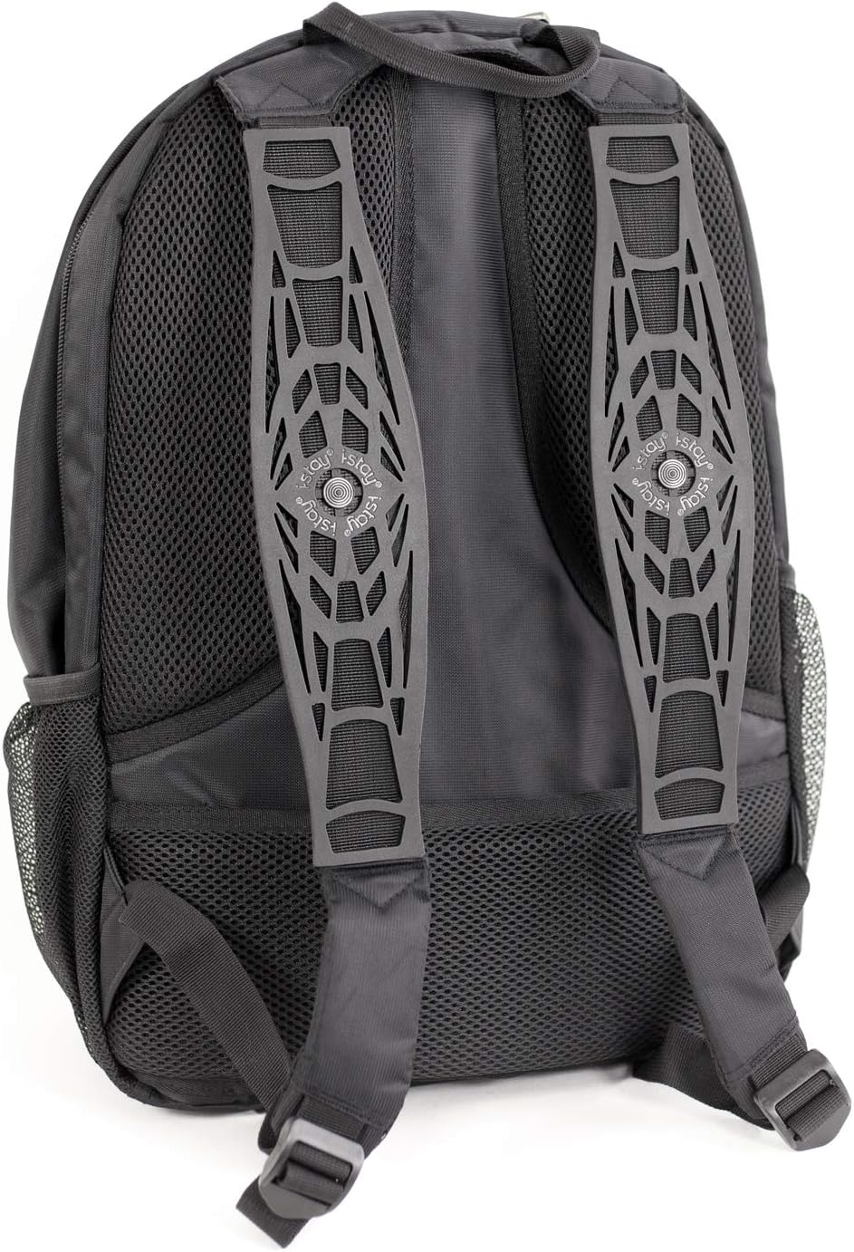 i-stay black 15.6 laptop backpack is0105. Best school rucksack. Cool stylish Men’s backpack. Great travel rucksack. Comes complete with i-stay non slip straps. Healthy backpack - commended by the coll