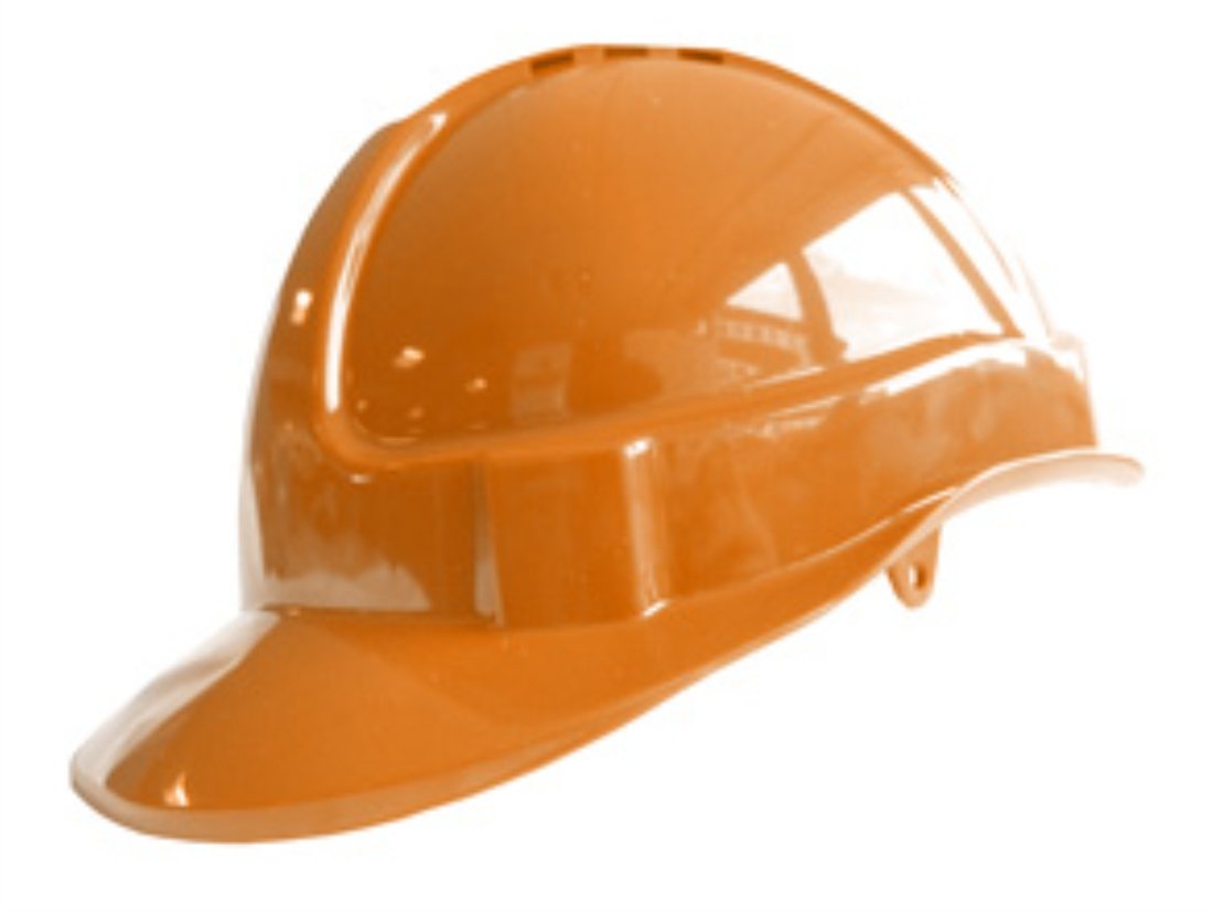 Economy Vented Safety Helmet Orange