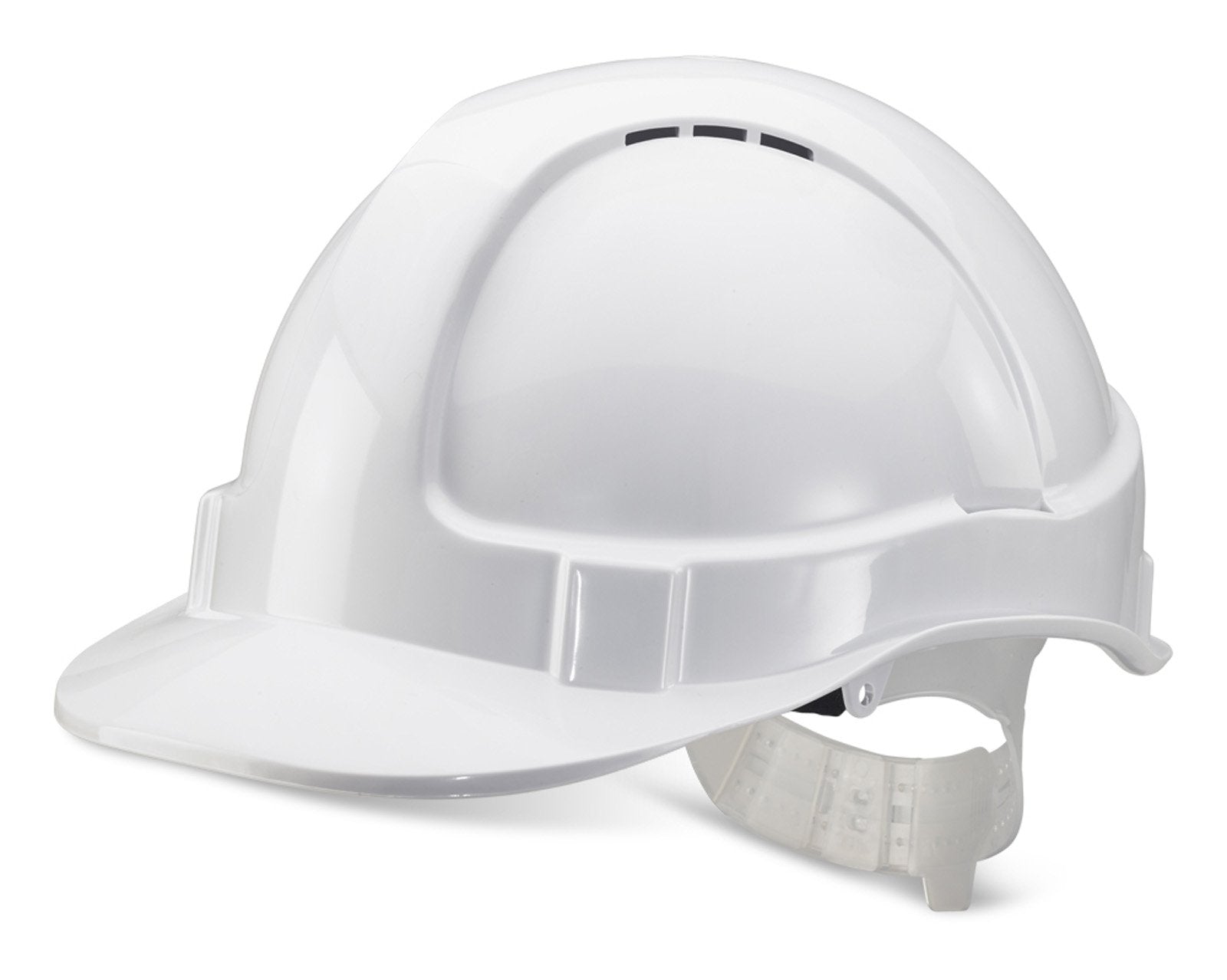 Economy Vented Safety Helmet Wht