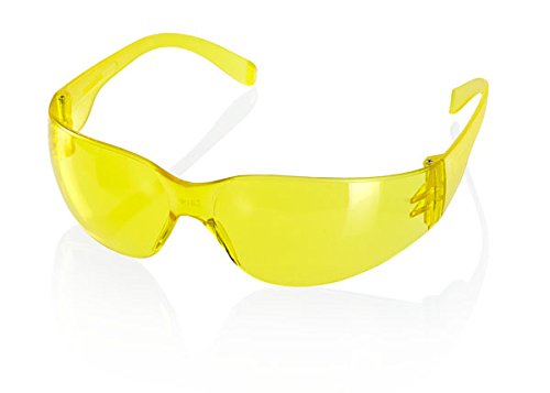 Ancona Wraparound Saf Glasses Yellow