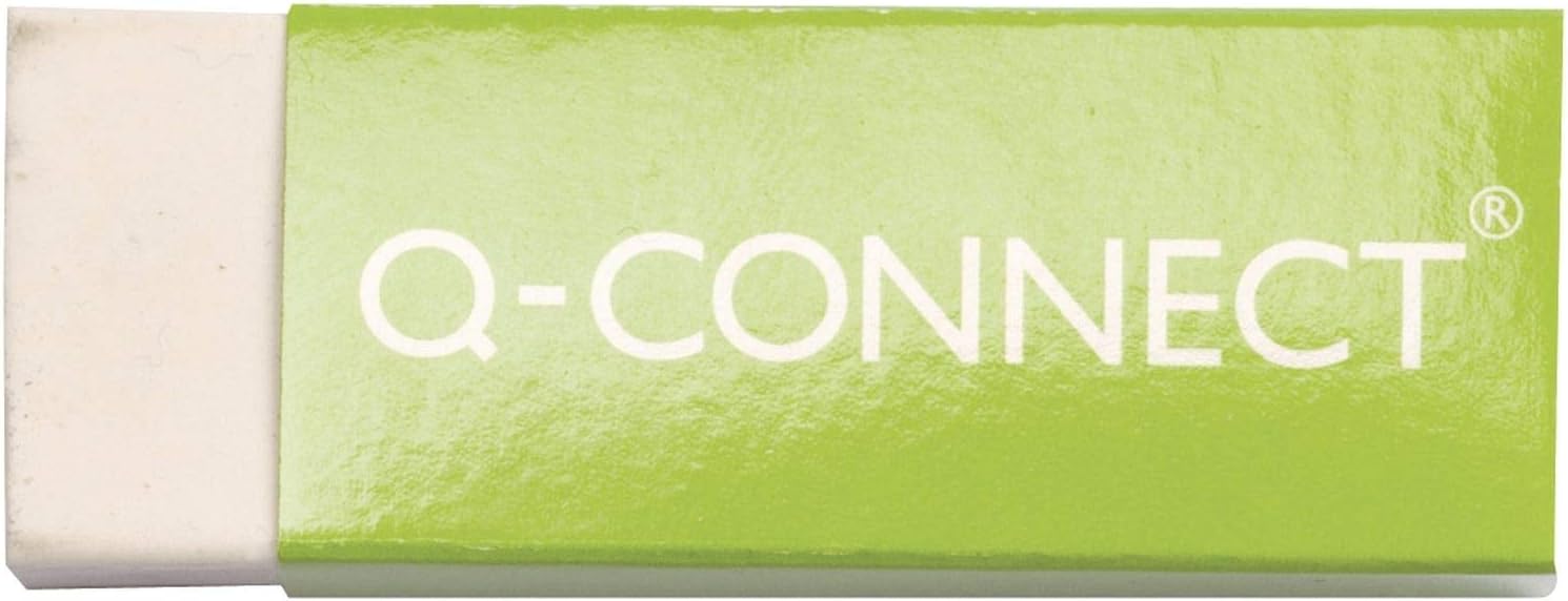 Q-Connect Plastic Eraser White (20 Pack)