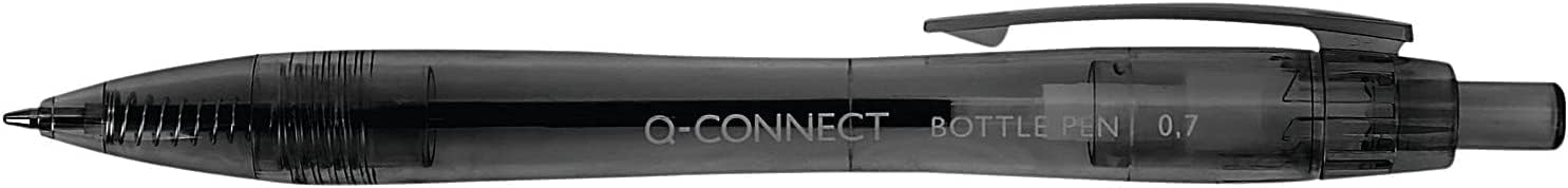 Q-Connect Ballpoint Pen 0.7mm Recycled Black (Pack of 10) KF15002