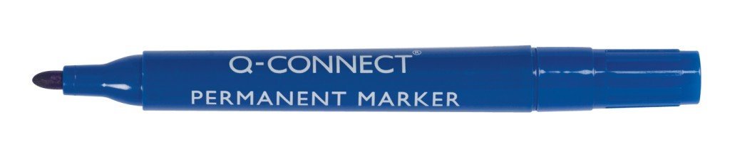 Q-Connect Permanent Marker Round 1 5-3mm (line) Blue/Writing And Correction Products/Type-Round/Kind-Classic/Colour-Blue/Length Of The Writing Lines (m)-300 / Thickness Line (mm)-1,5-3
