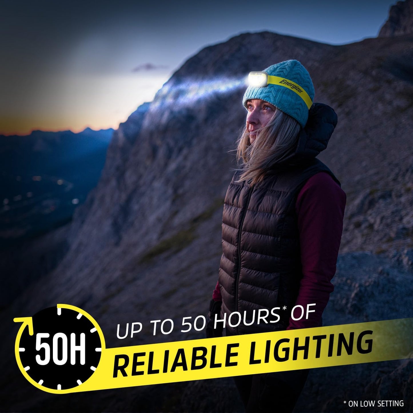 Energizer Vision HD Ultra, Powerful Bright Headlamp, 450 Lumens for Hands-Free Indoor and Outdoor Actvities, Batteries Included