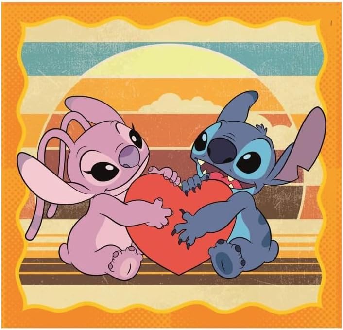 Clementoni Puzzle 3x48 Stitch 144 Stücke für Kindern 5-8 Jahre, Cartoon, Geschenk für Kinder, Puzzle für Kinder, Made in Italy, 25062