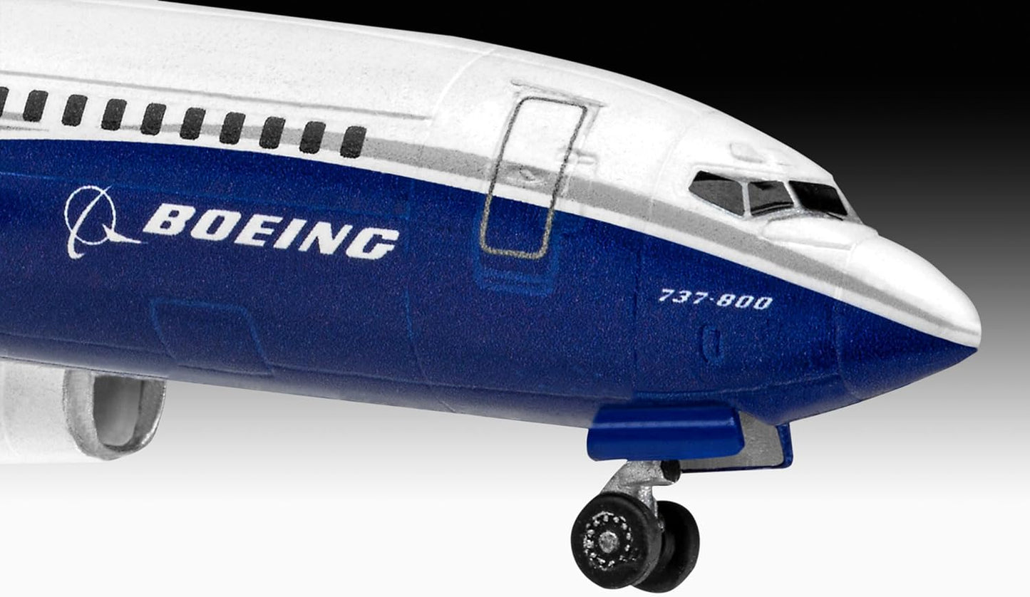 Revell 03809 Boeing 737-800 1:288 Scale Unbuilt/Unpainted Plastic Model Kit , White