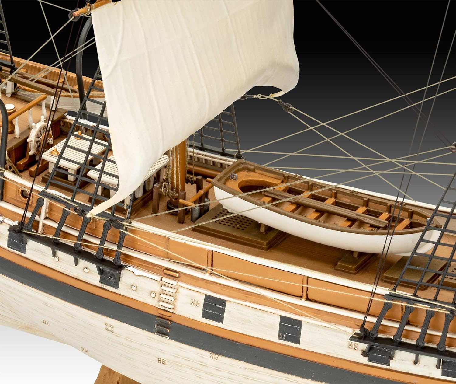 Revell Model Set 65458 Model Set HMS Beagle 1:96 Scale Unbuilt/Unpainted Plastic Model Kit with Accessories