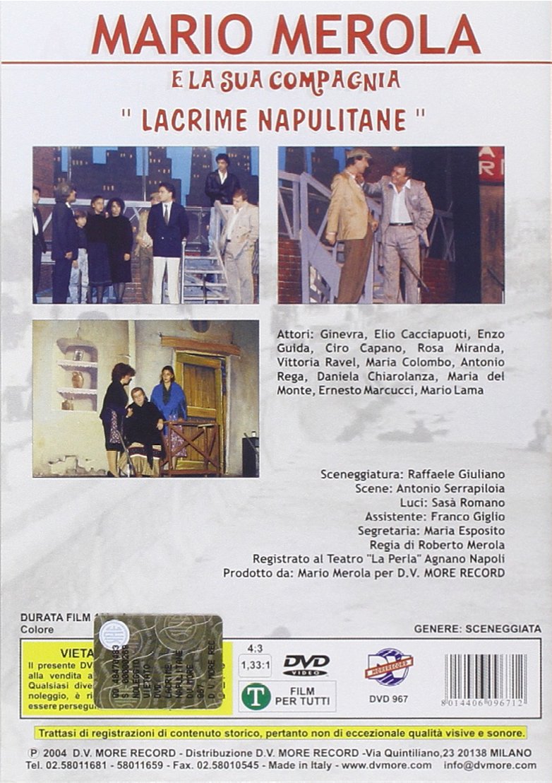 Mario Merola E La Sua Compagnia - Lacrime Napulitane - (Italian Import)
