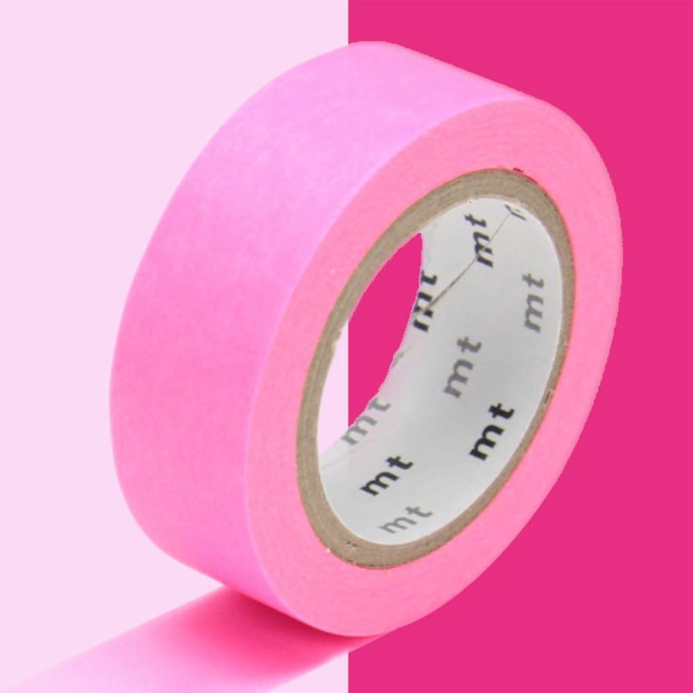mt Washi Masking Tape Roll - Shocking Pink