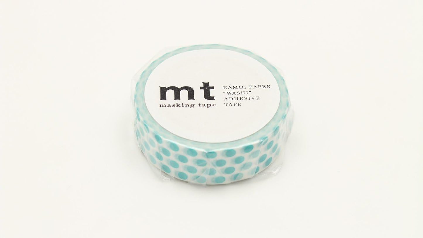 mt Masking Tape 1P"Dot Soda" Washi Masking Tape - Soda