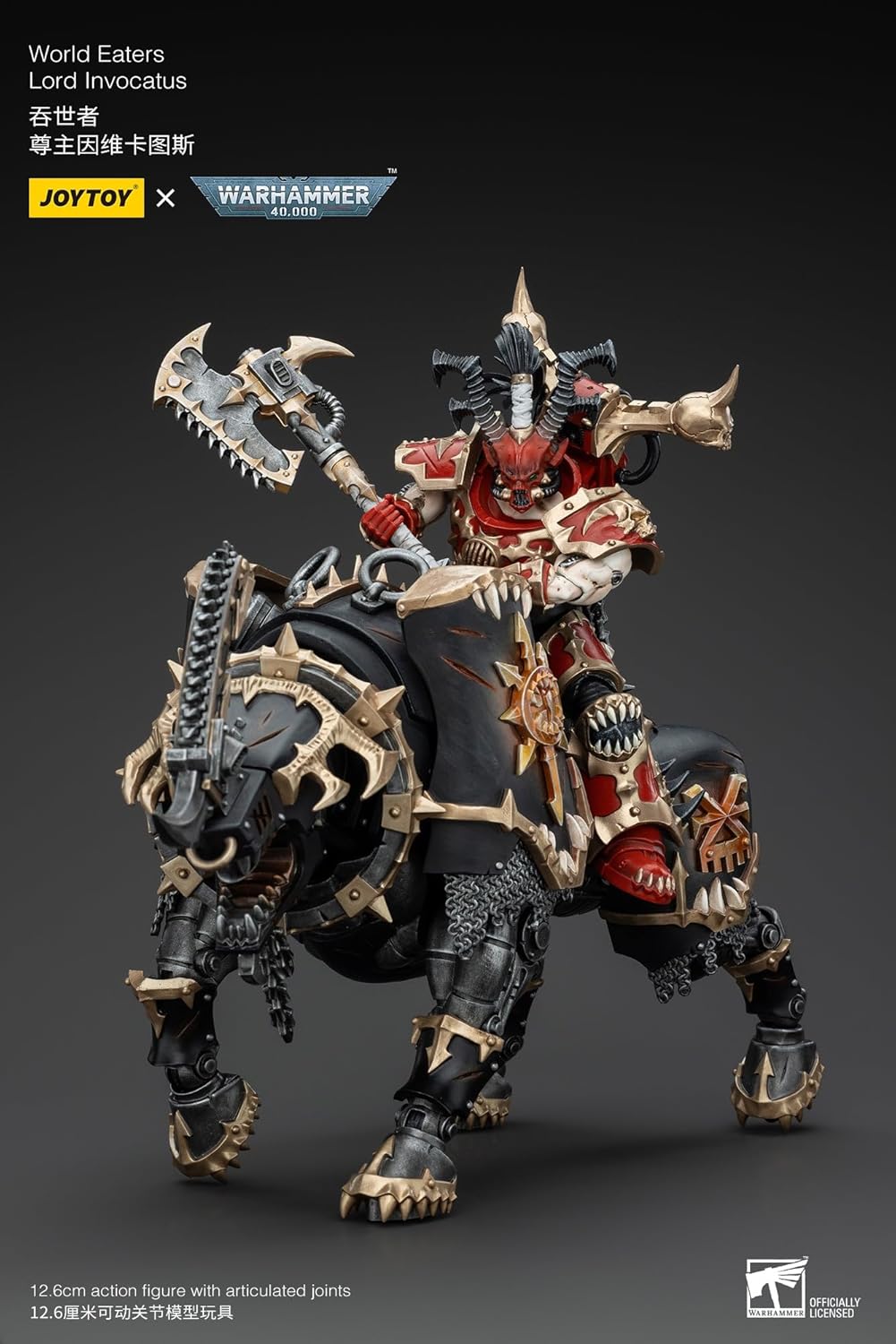 JoyToy Warhammer 40k: World Eaters Lord Invocatus 1:18 Scale Action Figure