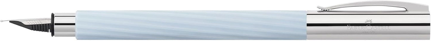 Faber-Castell Ambition Fountain Pen, Italic Ice Blue - Fine