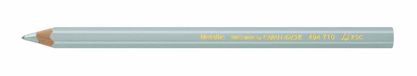 Caran D'ache 494.710 - Matita metallizzata, colore: Blu