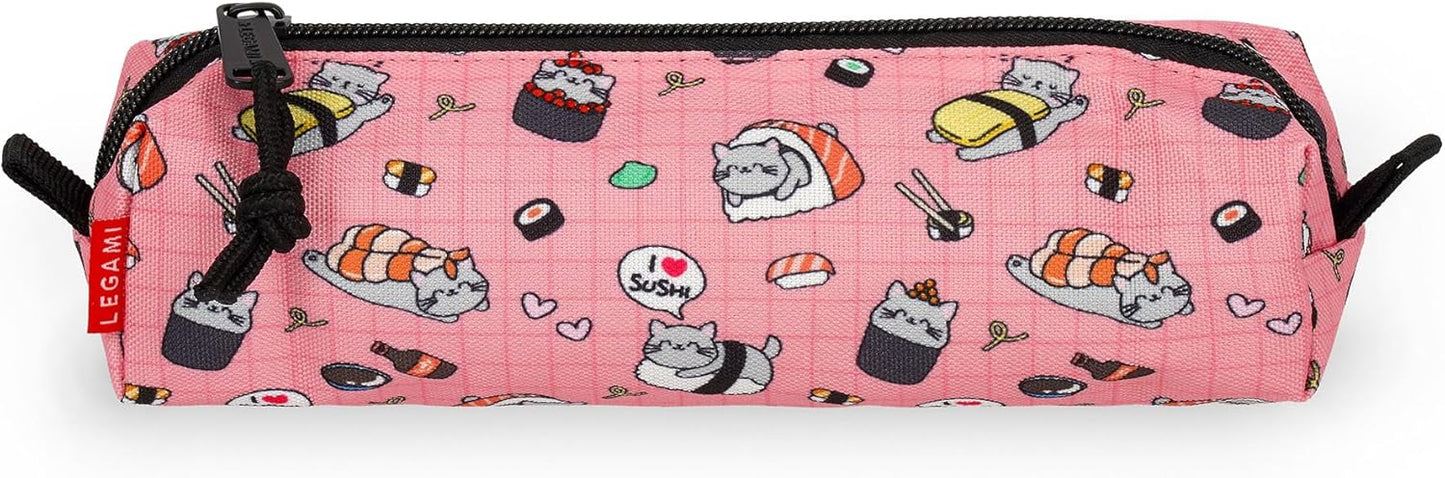 Legami - Astuccio My Pencil Case, Chiusura a Zip, in Plastica riciclata, Resistente, Capiente, Pratico, Astuccio per Scuola, per Ufficio, 22 x 6 cm