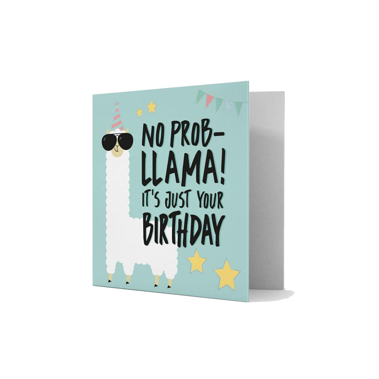 Legami Carte d'anniversaire sans probllama. 7 x 7 cm.