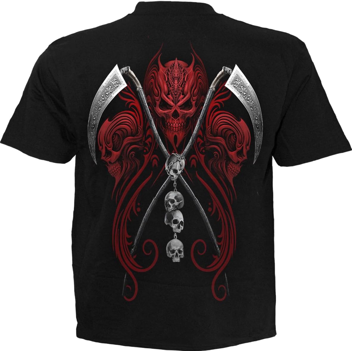 Spiral - REAPERESS (Unisex Black Short Sleeve T-Shirts) Ex Ex Large