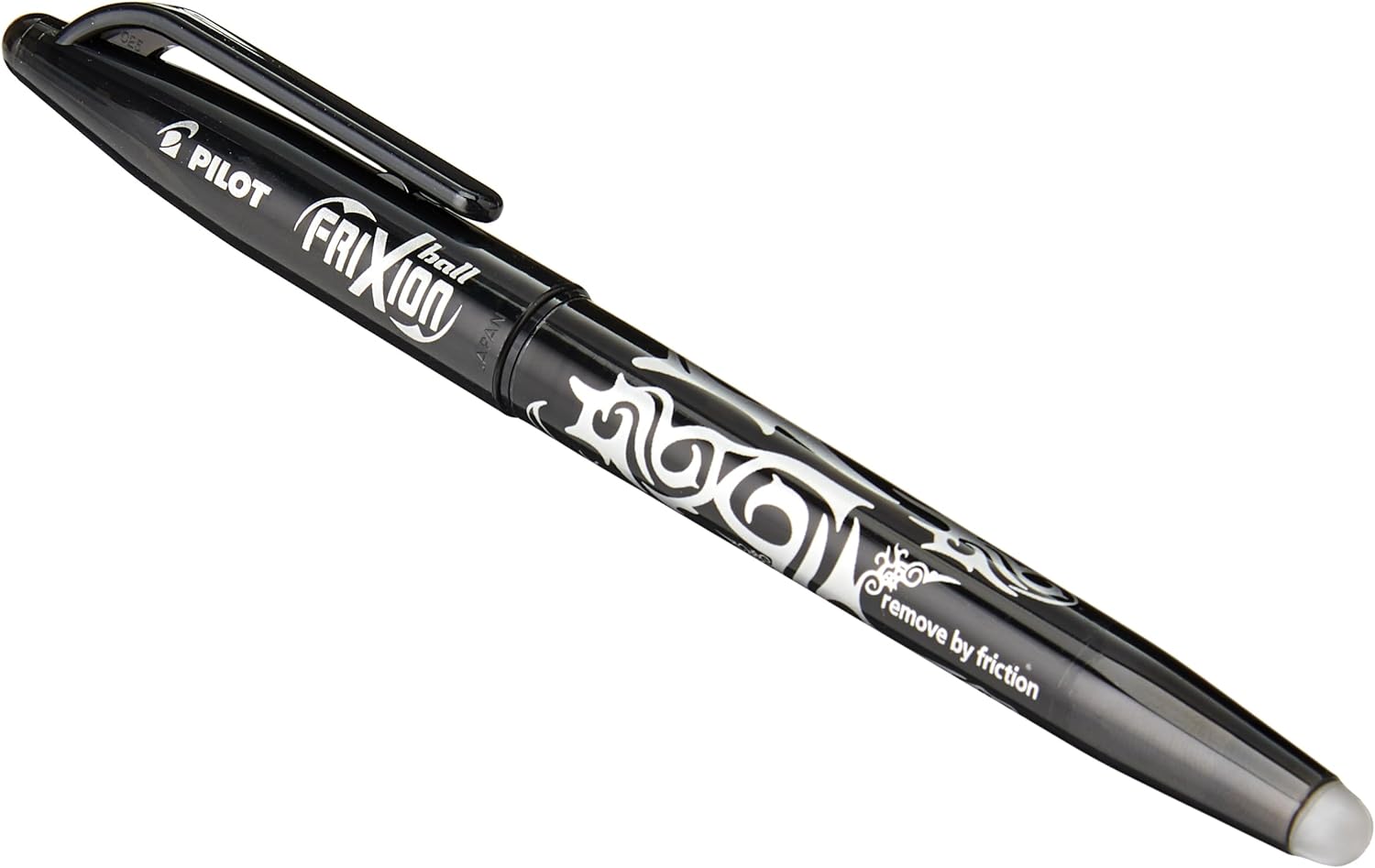 Pilot Frixion Erasable Rollerball Pen, 0.7 mm Tip - Black, Box of 12