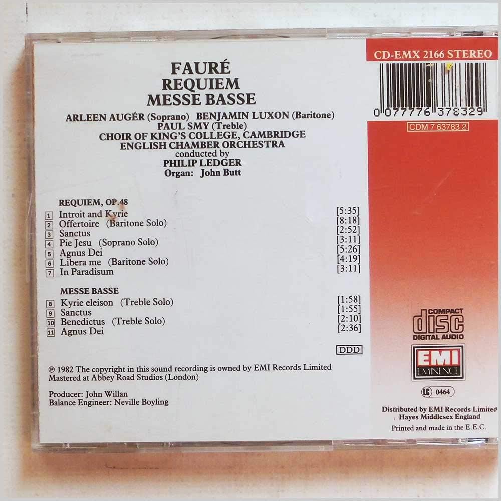 Victoria De Los Angeles - Faure: Requiem & Messe Basse