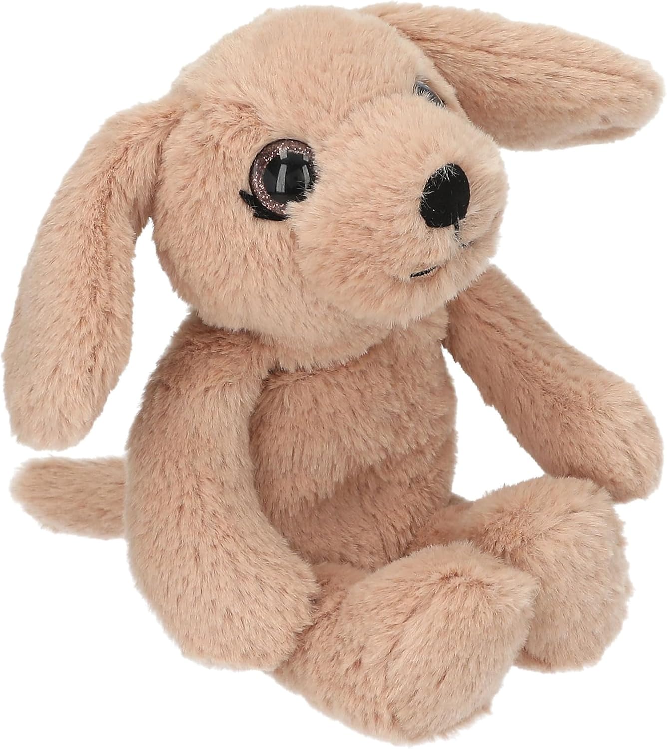 Depesche 13522 Snukis Cuddly Toy Dog in Light Brown with Pointed Ears, Approx. 18 cm Large Plush Toy