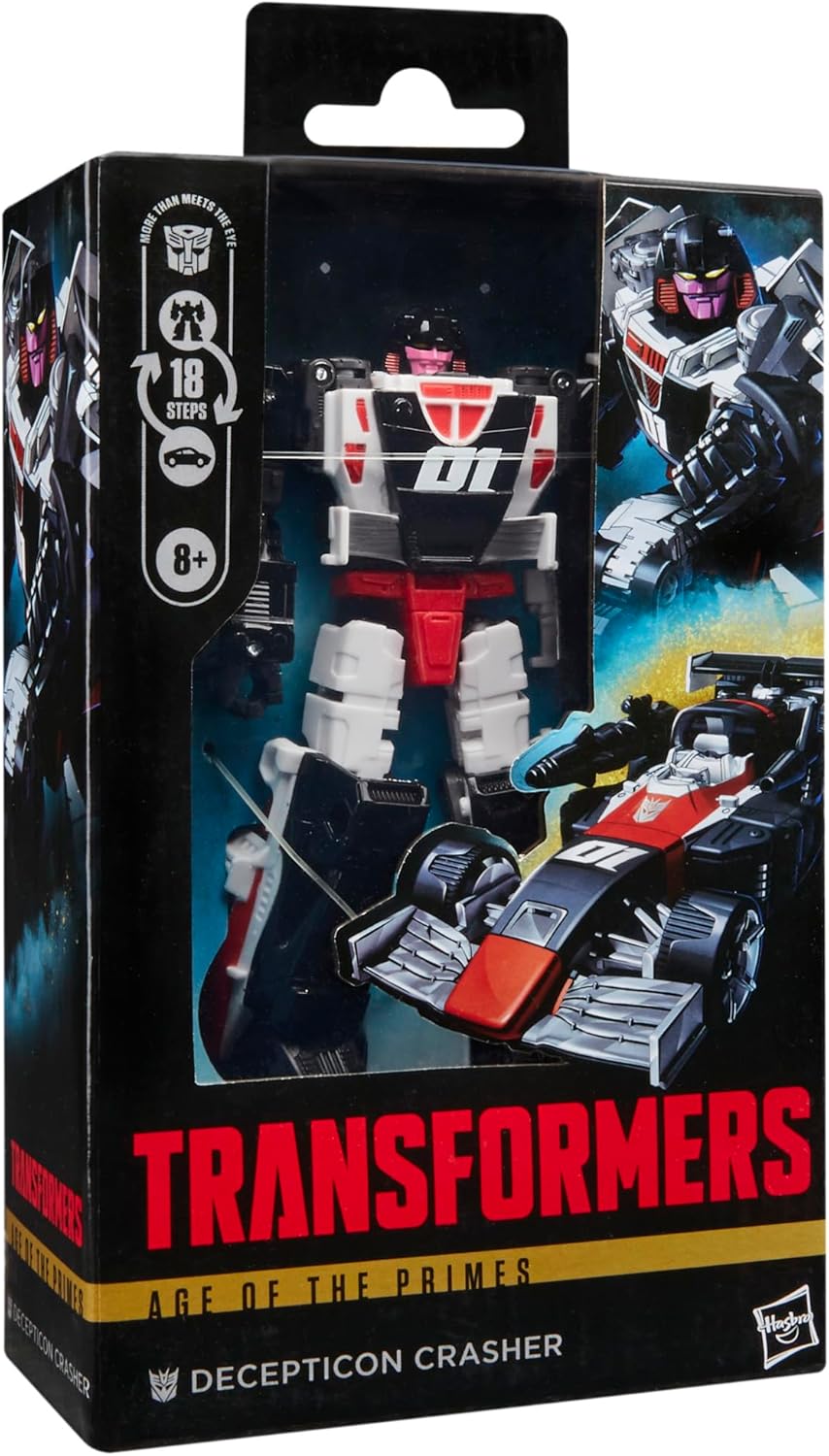 Transformers Age 8+ Age of the Primes Deluxe Class Decepticon Crasher Action Figure