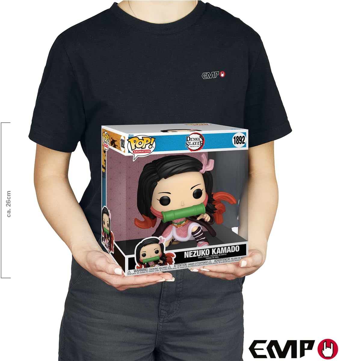 Funko Pop! Jumbo: Demon Slayer - Nezuko Kamado- Figura in Vinile da Collezione - Idea Regalo - Merchandising Ufficiale - Giocattoli per Bambini e Adulti - Anime Fans