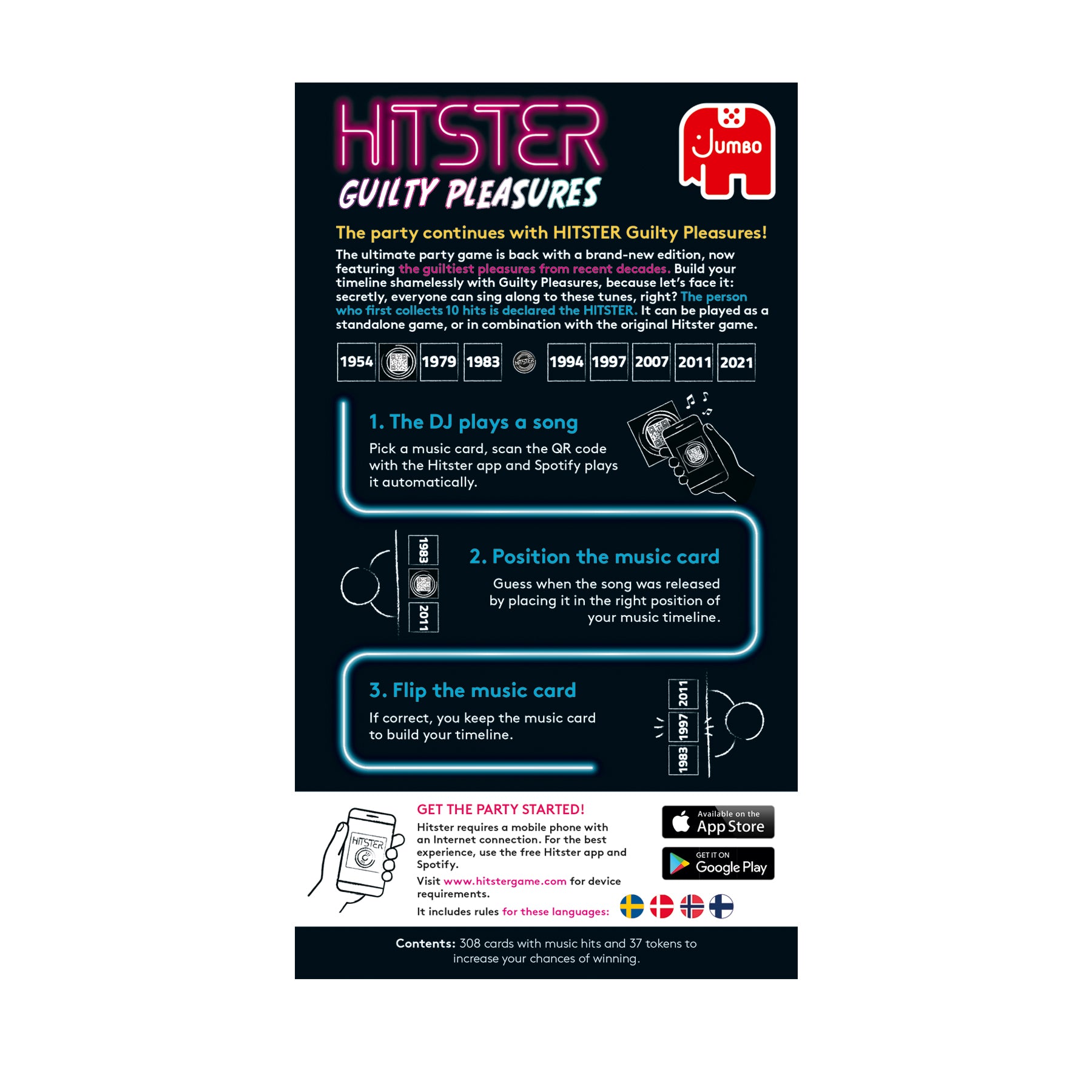 Jumbo Hitster Guilty Pleasures NOR