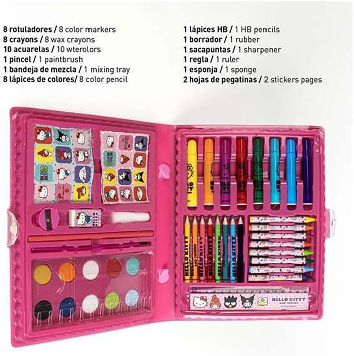 Drawing Set Hello Kitty 26,7 X 45,3 X 3 Cm