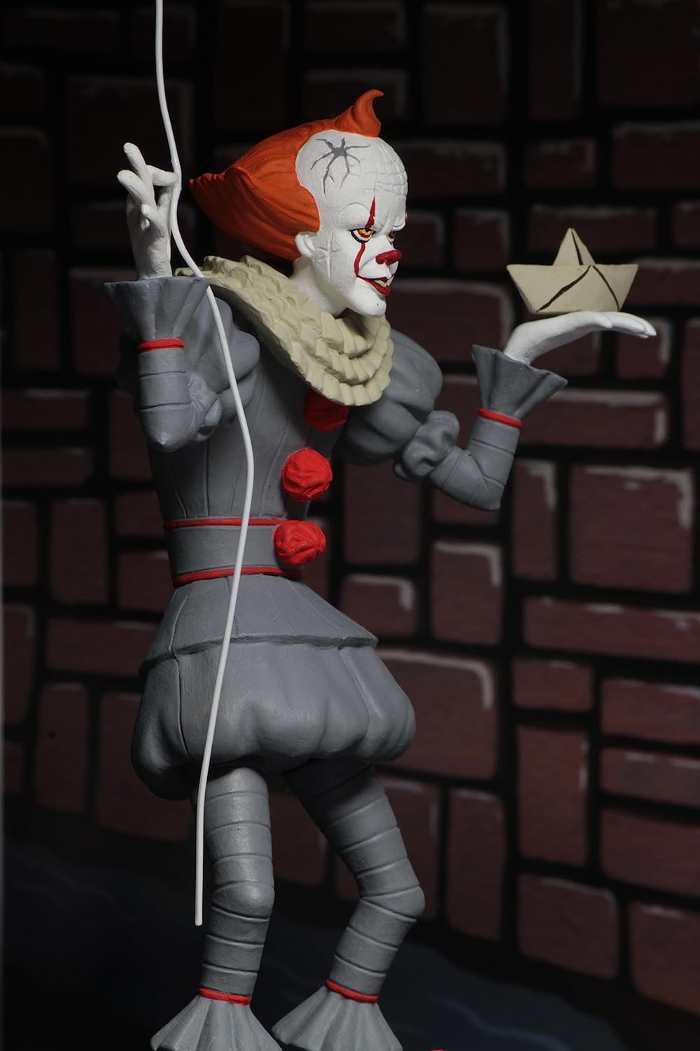 NECA 45469 Action Figure, Stylized Pennywise, Red and White