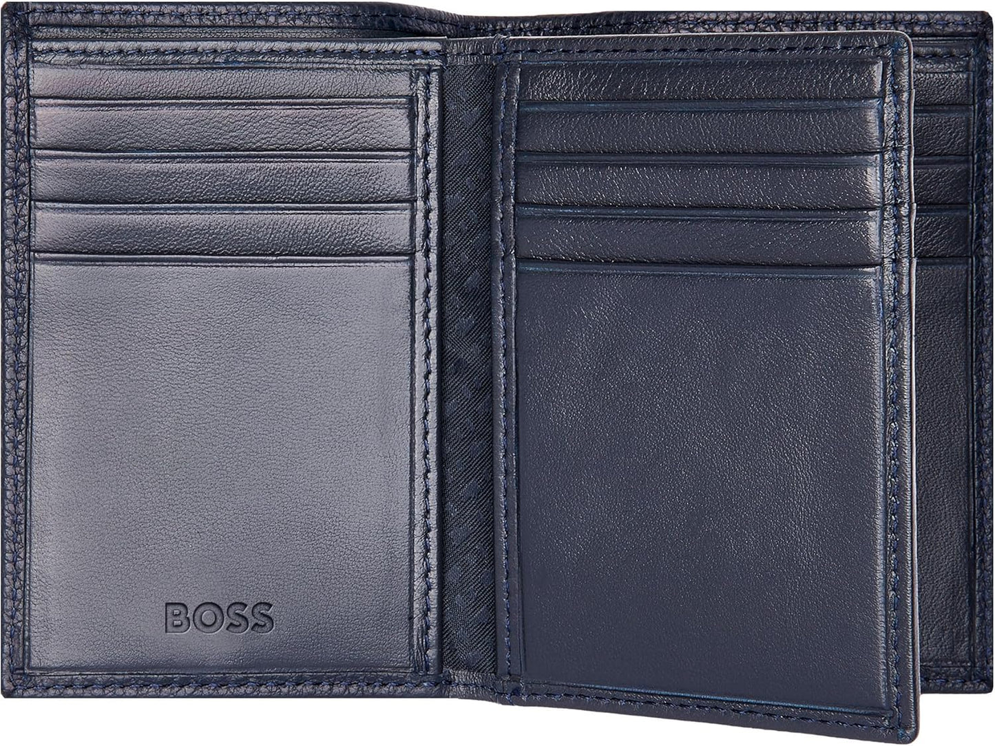Triple Classic Grained Card Holder, blue, 16.2, Classic