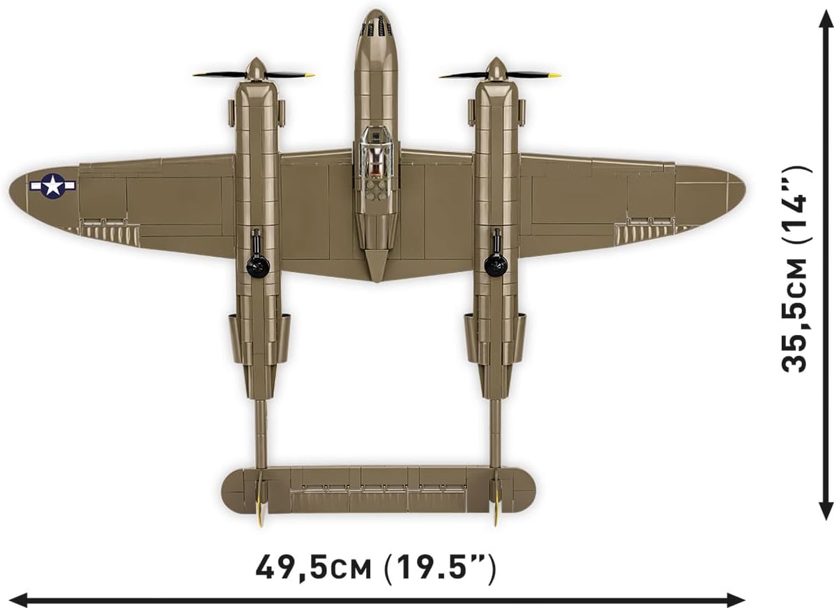 Cobi Historical Collection World War II 5763 Lockheed P-38H Lightning 5763