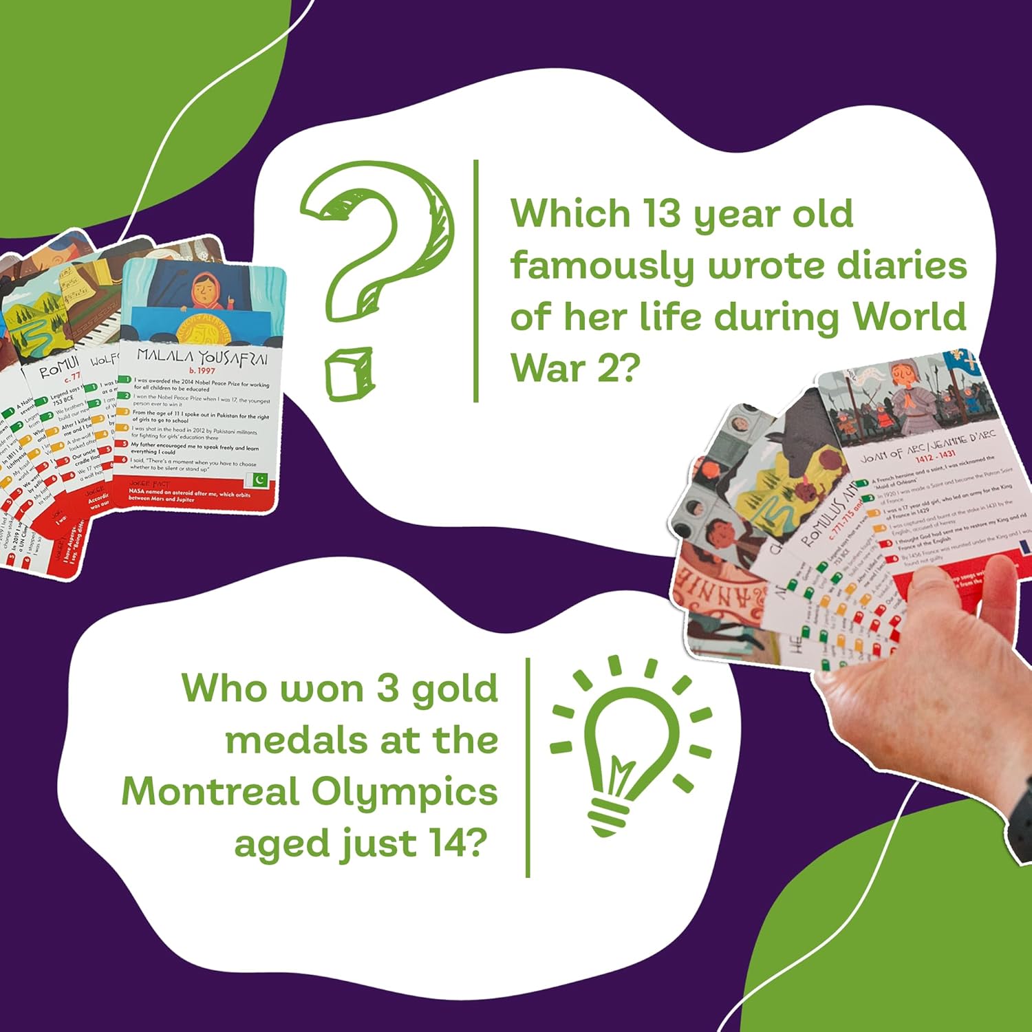 History Heroes: CHILDREN - History Quiz Card Game for Kids, Adults, Game Night - Family Friendly, Fun & Educational Party Game About Famous Young People in History