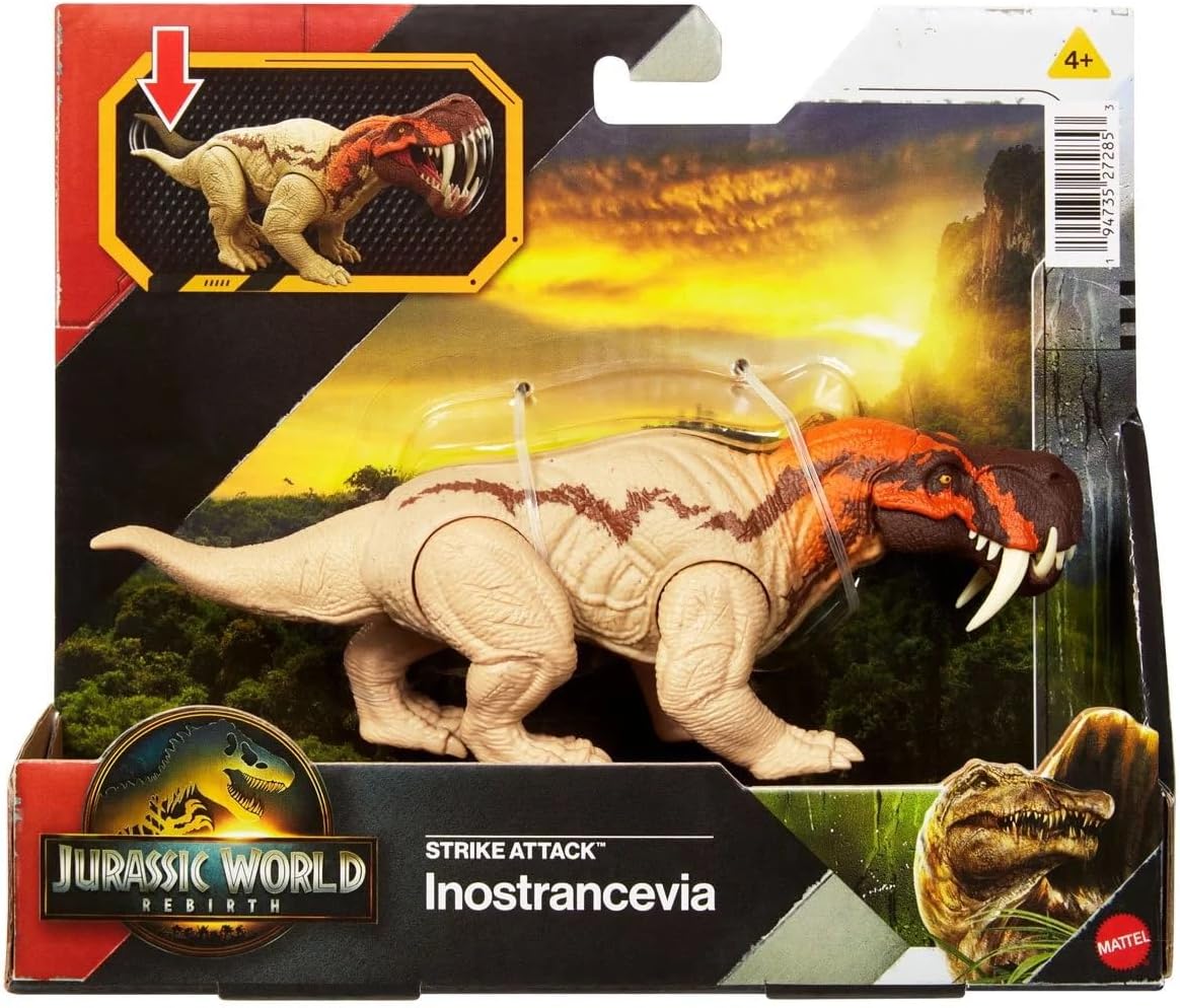 Jurassic World Rebirth Strike Attack Inostrancevia Actiefiguur