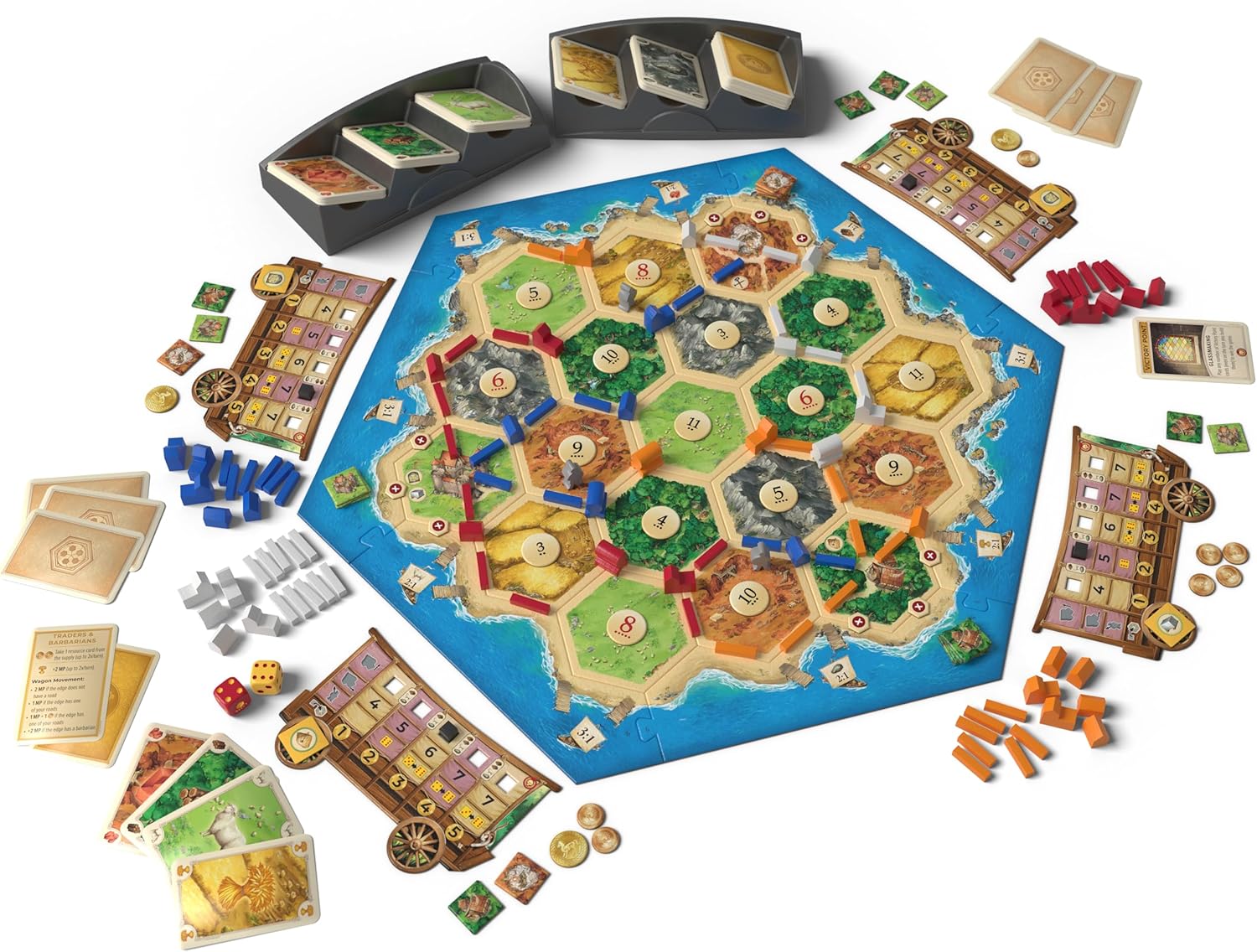 CATAN Traders & Barbarians Expansion 6ª edición | Juego de mesa | A partir de 12 años | 3-4 jugadores | 90 minutos de tiempo de juego