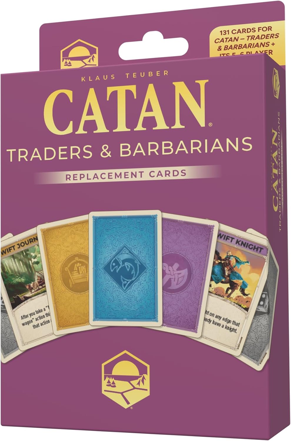 CATAN Traders & Barbarians Card Accessory (6th Edition) Complete Replacement Set with Development, Event, and Player Aid Cards, Made by Catan Studio