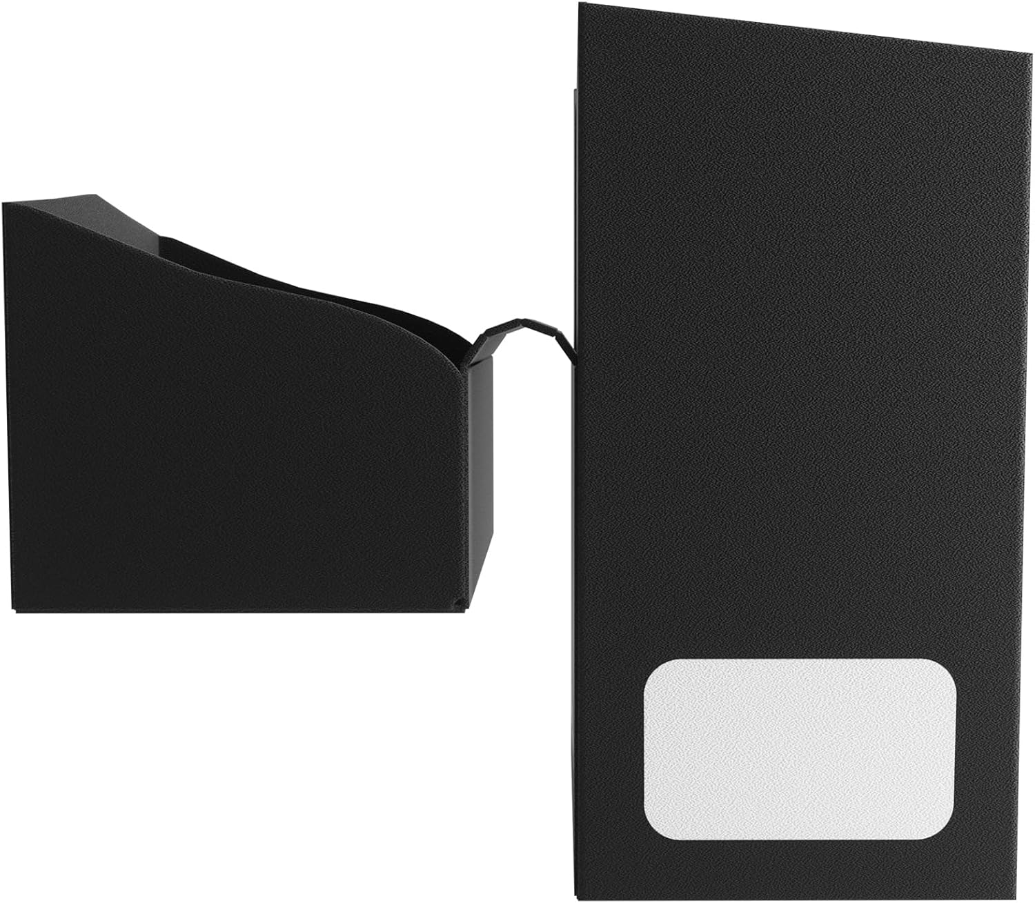 Gamegenic Mini-American Card Holder 60+, Heavy Duty Deck Box for 60 Single Arm Cards, Self-Locking Lid with Cobra Neck Technology, Includes Flex Card Divider, Black