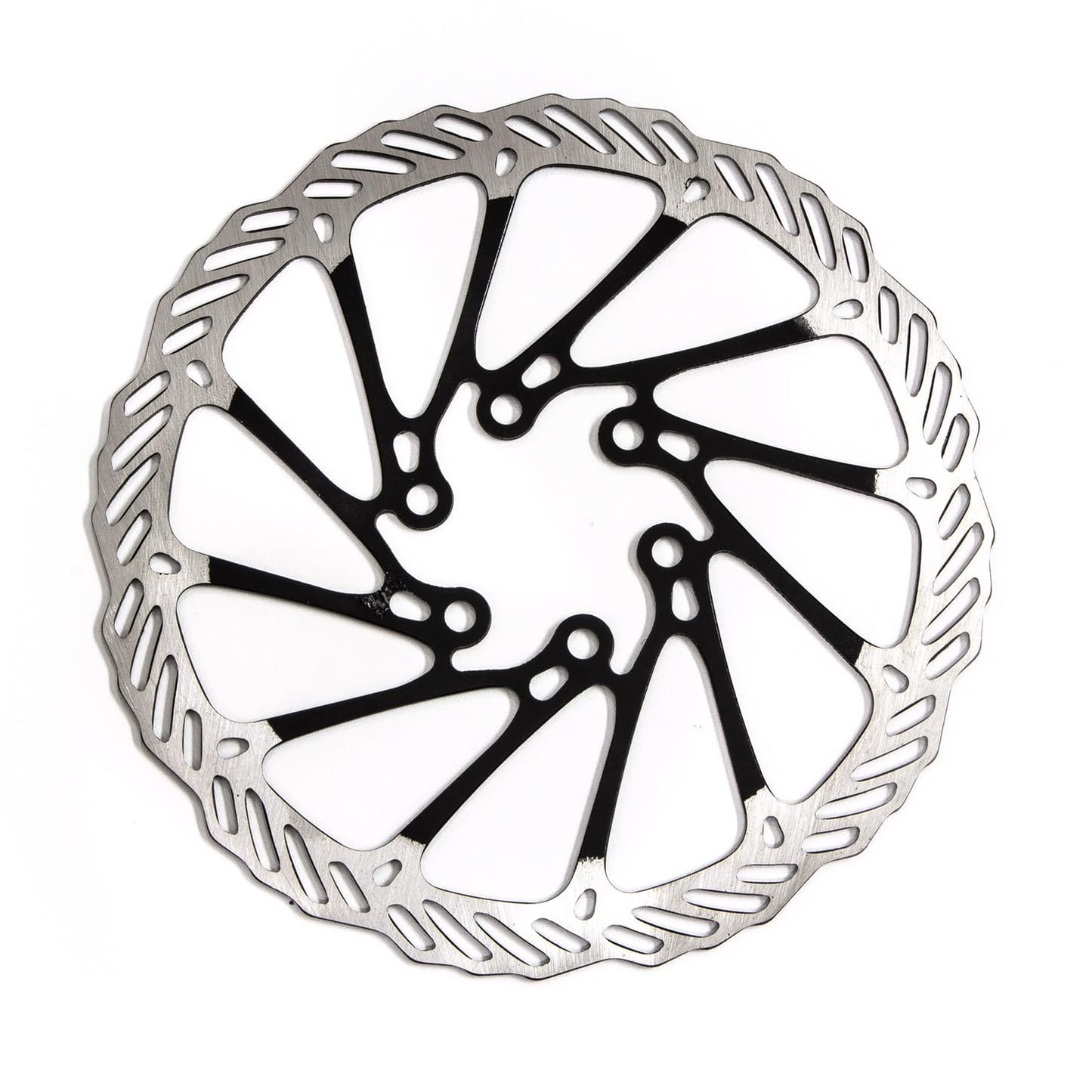 Clarks Cycle Systems CL Single Piece Steel 6-Bolt Disc Brake Rotor, Black, 160mm