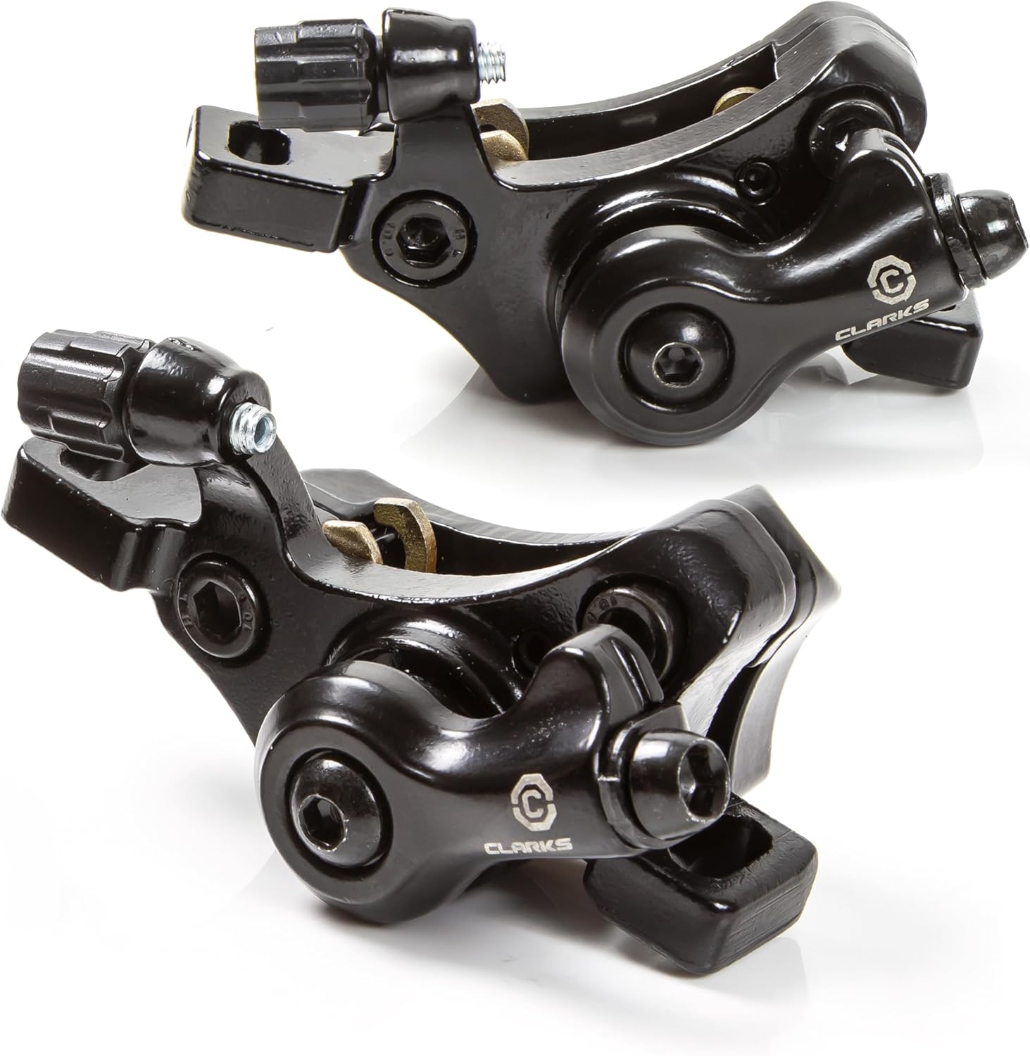 Clarks Cycle Systems CMD-24 Mechanical Disc Brake Set, Including Rotors, IS Mounts, 180/160mm