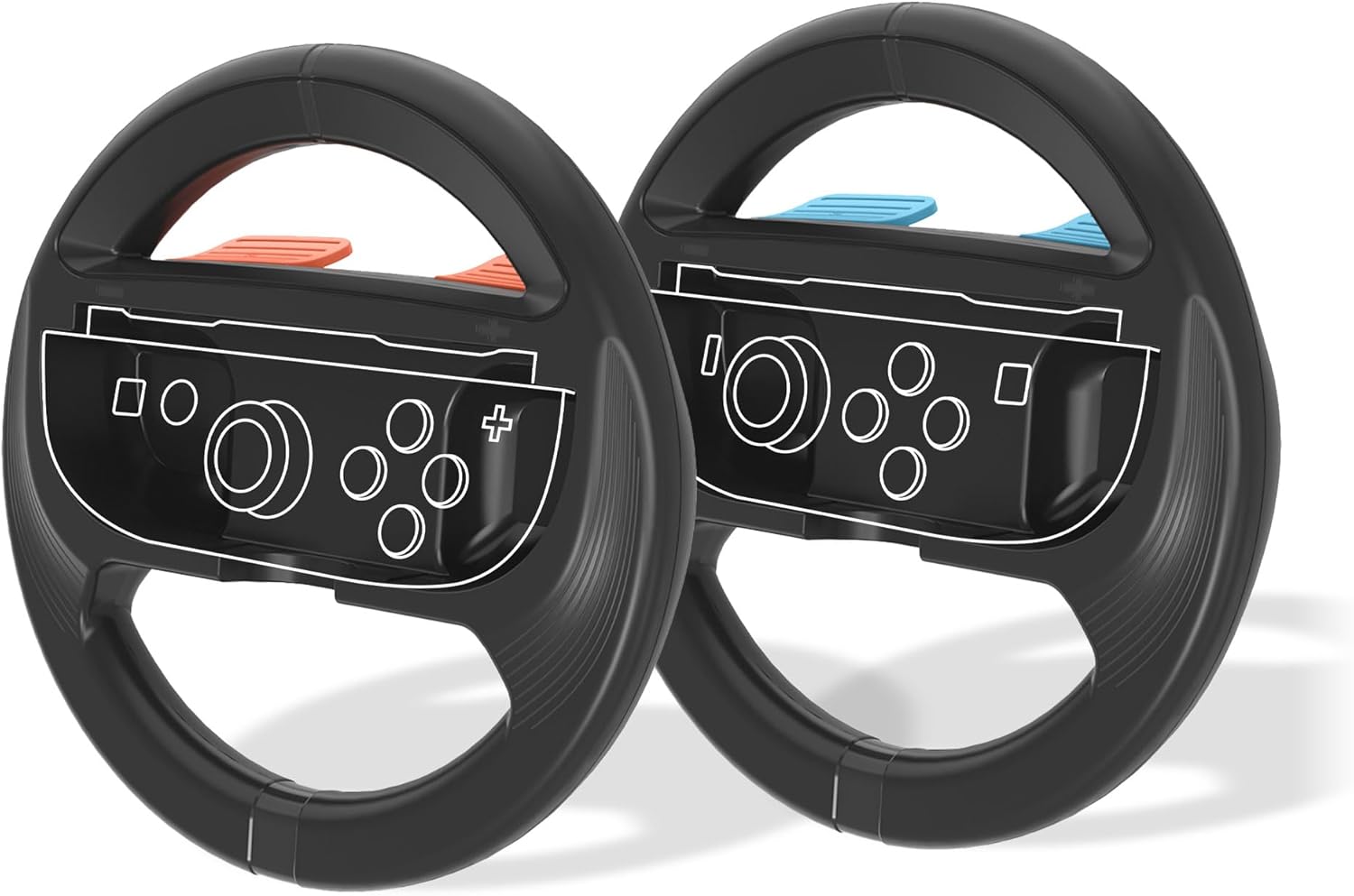 Trade Invaders - Wheels For Switch 2 Joy-Con X2 - Black