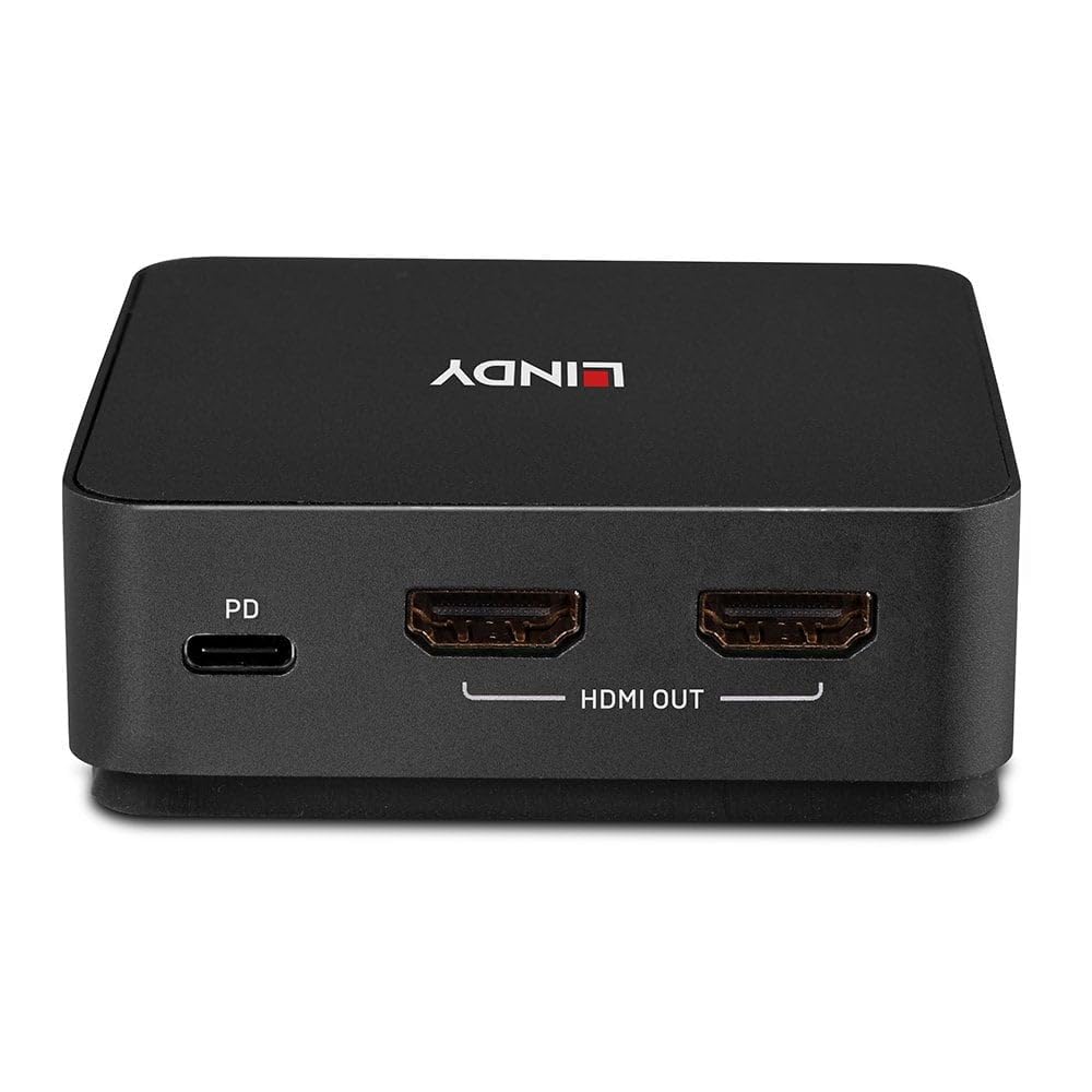 Lindy 2 Port Type C,Dual Hdmi 4K60 Kvm Switch